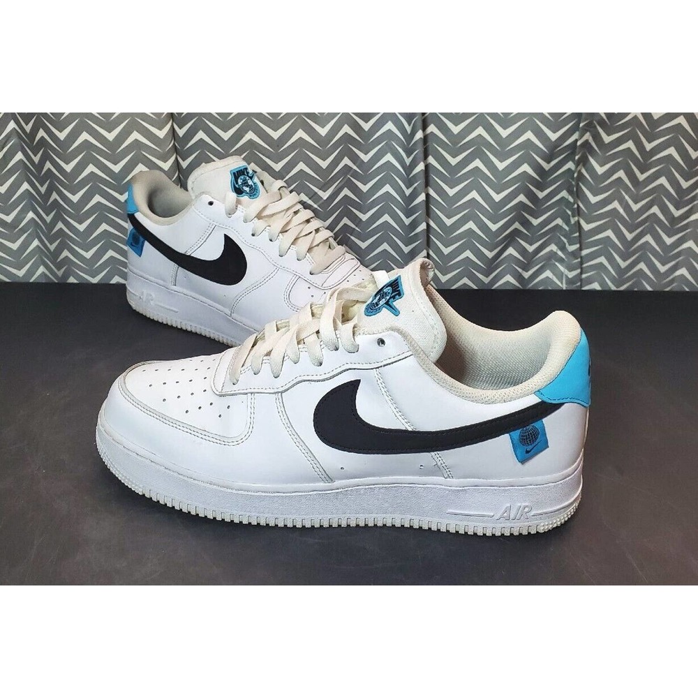 Nike - Men's Air Force 1 Low Worldwide Sneaker - Size 11 - White Blue CK7648-100